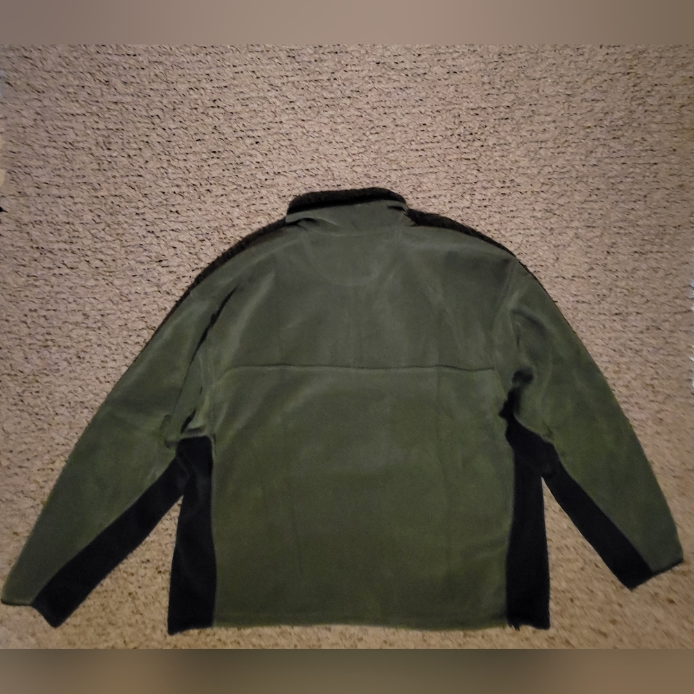 🔥🔥HP🔥🔥3-16-25🔥🔥NWOT MENS ROUTE 66 FLEECE PULLOVER GREEN AND BLACK SIZE L - Picture 3 of 4